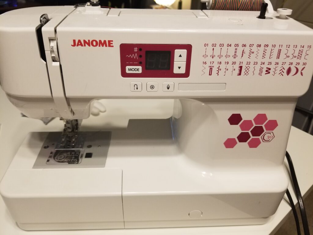 The Janome C30 sewing machine.