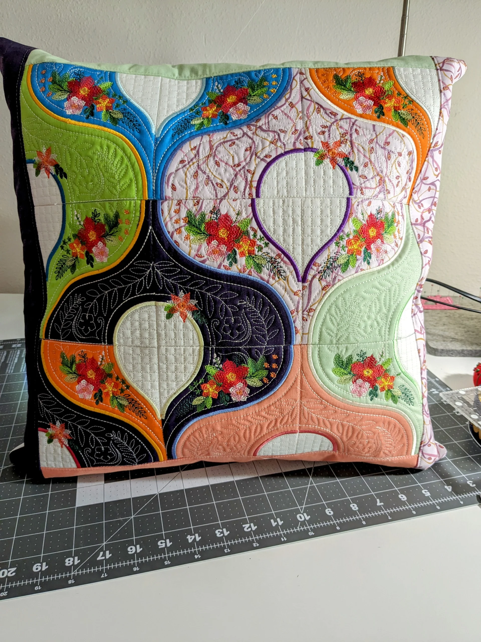 How I Made an Embroidered Pillow
